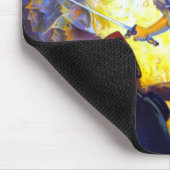 Vintager Patriotic Lady Liberty American Flag Eagl Mousepad (Ecke)