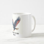 Vintager Patriotischer Adler 4. Juli Kaffee Tasse (VorderseiteRechts)