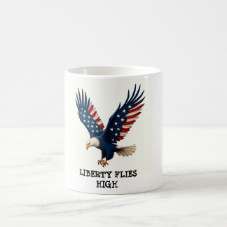 Vintager Patriotischer Adler 4. Juli Kaffee Tasse