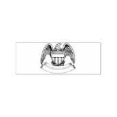Vintager Patriotischer Adler PlaqueThunder_Cove Gummistempel (Stempel)