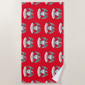 Vintager Patriotischer Adler PlaqueThunder_Cove Strandtuch (Vorderseite)