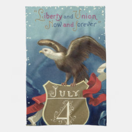 Vintager Patriotischer Amerikanische Unabhängigkei Geschirrtuch