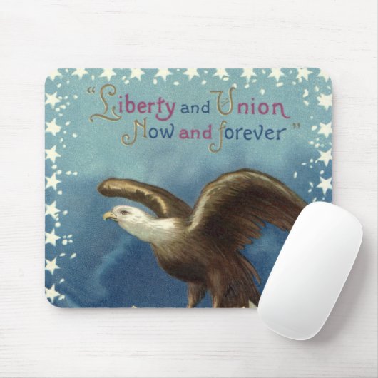 Vintager Patriotischer Amerikanische Unabhängigkei Mousepad (Mit Mouse)