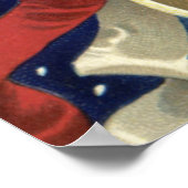 Vintager Patriotischer Amerikanische Unabhängigkei Poster (Ecke)