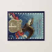 Vintager Patriotischer Amerikanische Unabhängigkei Puzzle (Horizontal)