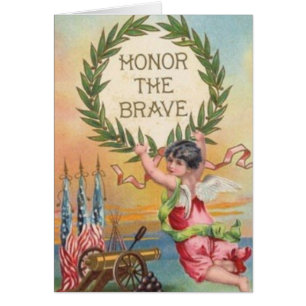 Vintager patriotischer Engel