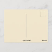 Vintager patriotischer Erntedank Postkarte (Rückseite)