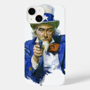 Vintager Patriotischer Onkel Sam mit Star Hat und Case-Mate iPhone 14 Hülle