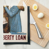 Vintager Patriotischer Soldat für das Darlehen für Geschirrtuch (Viertel Falte)