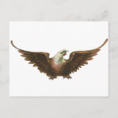 Vintager Patriotismus American Bald Eagle Bird Fli Postkarte (Vorderseite)