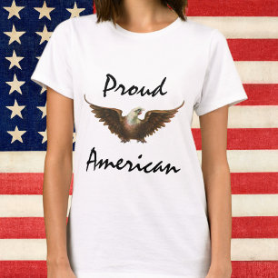 Vintager Patriotismus American Bald Eagle Bird Fli T-Shirt