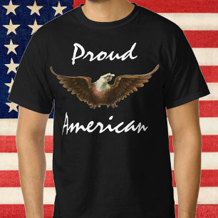 Vintager Patriotismus American Bald Eagle Bird Fli T-Shirt
