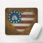 Vintager Patriotismus Mousepad (Mit Mouse)