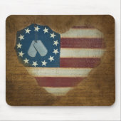 Vintager Patriotismus Mousepad (Vorne)