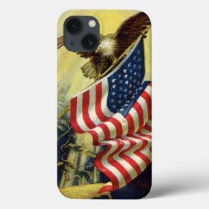 Vintager Patriotismus, Patriotische Adlerflagge Case-Mate iPhone Hülle