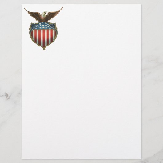 Vintager Patriotismus, Stolzer Adler über amerikan (Vorderseite)