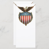 Vintager Patriotismus, Stolzer Adler über amerikan (Vorne/Hinten)