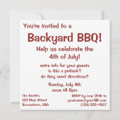 Vintager Patriotismus, Stolzer Adler über amerikan Einladung (Rückseite)