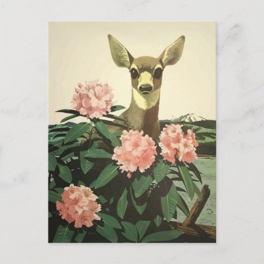 Vintager Pazifischer Nordwestatlantik Postkarte (Vorderseite)