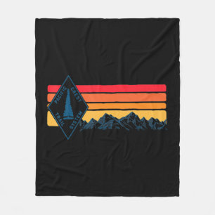 Vintager Pazifischer Wappen-Pfad Markierung Retro- Fleecedecke