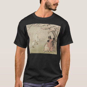 Vintager PeaAsian Kunstgeschenk für Vogelliebhaber T-Shirt