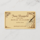 Vintager Pen Klassischer Notar Visitenkarte (Vorderseite)