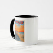 Vintager Pentwater Michigan Cup Tasse (Vorderseite Links)