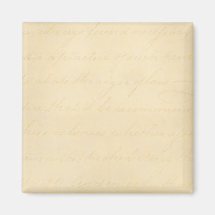 Vintager Pergament-Antiken-Text-Schablonen-freier Magnet