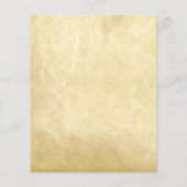 Vintager Pergament-Gedruckter Name Hochzeitsstiftu (Rückseite)