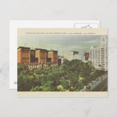 Vintager Pershing Square Los Angeles Postkarte (Vorne/Hinten)