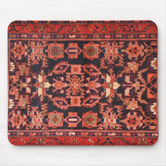Vintager persischer Retro-Antiquitätenteppich Mousepad (Vorne)