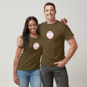 Vintager personalisierter Baseball T-Shirt (Unisex)