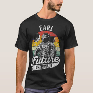 Vintager Personalisierter Earl Future Astronaut Sp T-Shirt