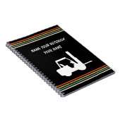 Vintager Personalisierter Gabelstapler Notizblock (Rechte Seite)