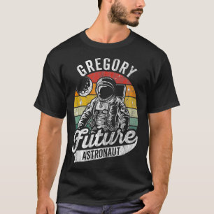 Vintager Personalisierter Gregory Future Astronaut T-Shirt