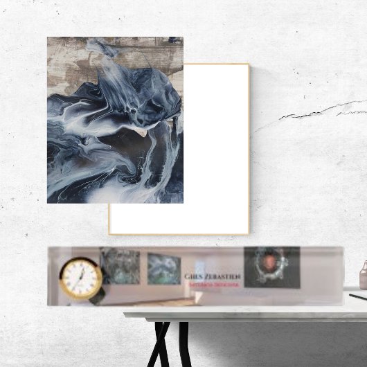 Vintager Personalisierter Innendesigner Namensplakette