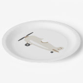 Vintager Personalisierter Kindergeburtstag Pappteller (Schrägansicht)