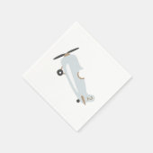 Vintager Personalisierter Kindergeburtstag Serviette (Ecke)