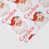 Vintager Personalisierter Name Seidenpapier (Detail)