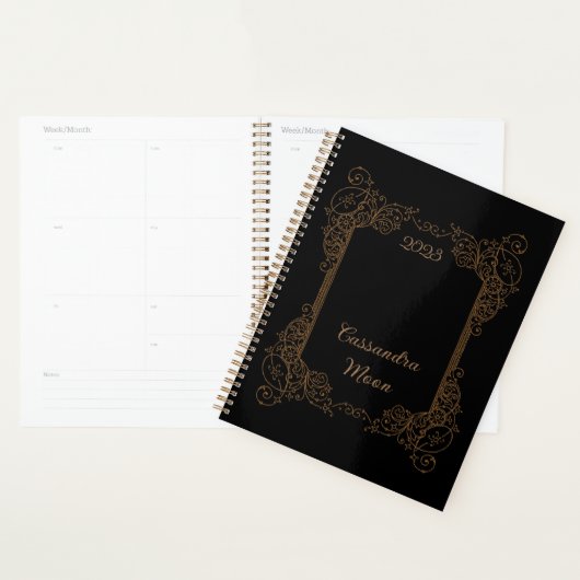 Vintager Personalisierter romantischer Steampunk - Planer (Anzeige)