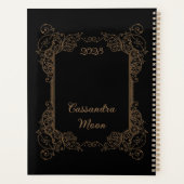 Vintager Personalisierter romantischer Steampunk - Planer (Rückseite)