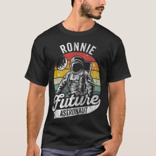 Vintager Personalisierter Ronnie Future Astronaut T-Shirt