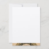 Vintager personalisierter Turm Paris Eiffel danken Dankeskarte (Rückseite)