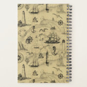 Vintager Personalisierter Wochenplan Planer (Rückseite)