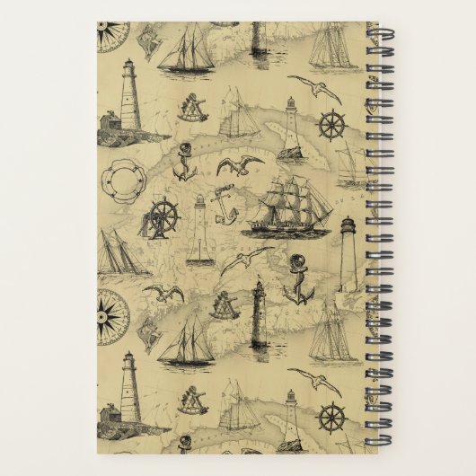 Vintager Personalisierter Wochenplan Planer (Rückseite)