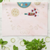 Vintager Pessach Seder Kosher Pesach Dekorativ Geschirrtuch (Gefaltet)