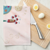 Vintager Pessach Seder Kosher Pesach Dekorativ Geschirrtuch (Viertel Falte)