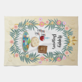 Vintager Pessach Seder Kosher Pesach Dekorativ Geschirrtuch