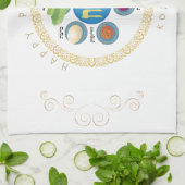 Vintager Pessach Seder Kosher Pesach Dekorativ Geschirrtuch (Gefaltet)