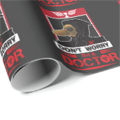 Vintager Pest-Doktor Goggles Steampunk Apocalypse Geschenkpapier (Rolleneckpunkt)